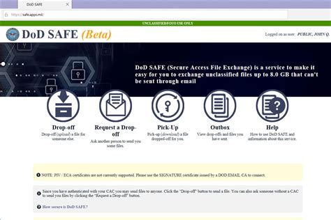 dod safe transfer